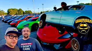 WHEN LOWRIDERS AND EXOTICS MEET IN VIRGINIA BEACH (SUMOSPEED ) NIGHT MOVES