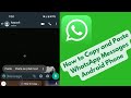 How to Copy and Paste WhatsApp Messages Android Phone or Tablet [2026]