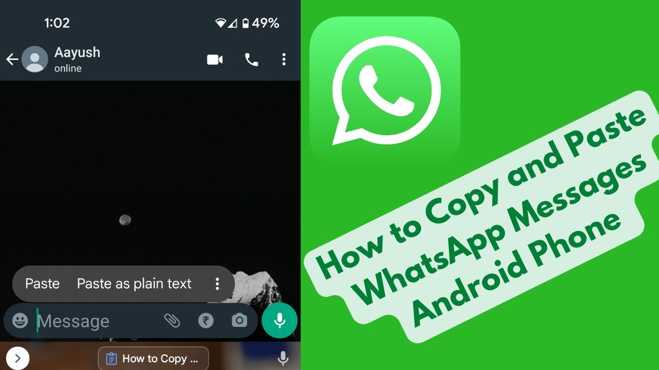 Copy whatsapp messages to pc