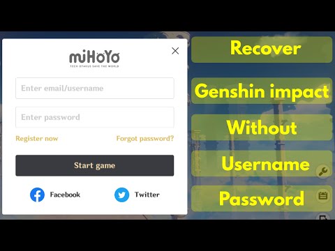 How To Recover/Reset Genshin Impact Account | Account or Password Error