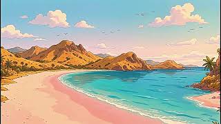 Pink Beach, Komodo Island 🐚 | Chill Lo-fi Beats to Relax/Study screenshot 5