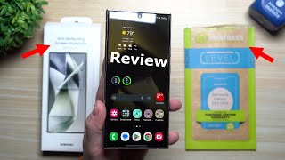 Tempered Glass vs. Samsung Anti-Reflective Film (Pros & Cons) - Screen Protection Review