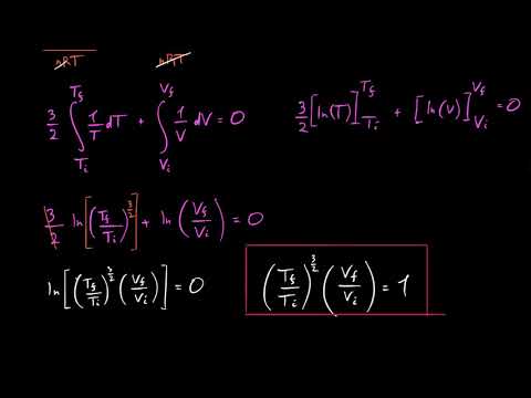 დამტკიცება: მოცულობების შეფარდება კარნოს ციკლში