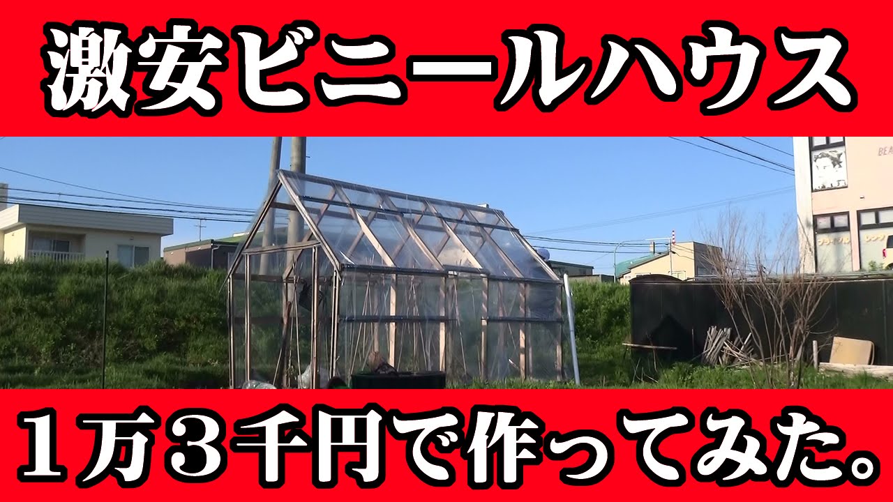 Diy 激安ビニールハウス作ってみた ３２倍速 あたるちゃんの 北海道 田舎ライフ 動画 Youtube