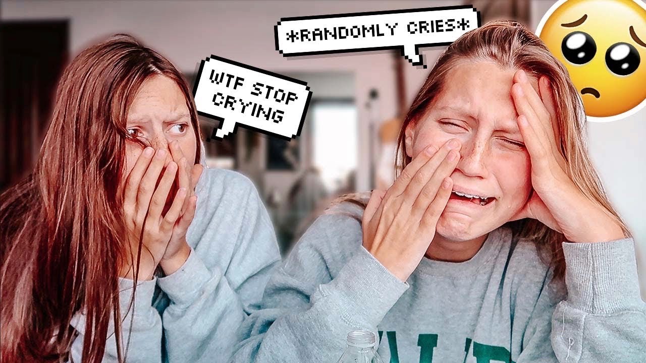 Randomly Crying to see How my Twin Sister Reacts!!