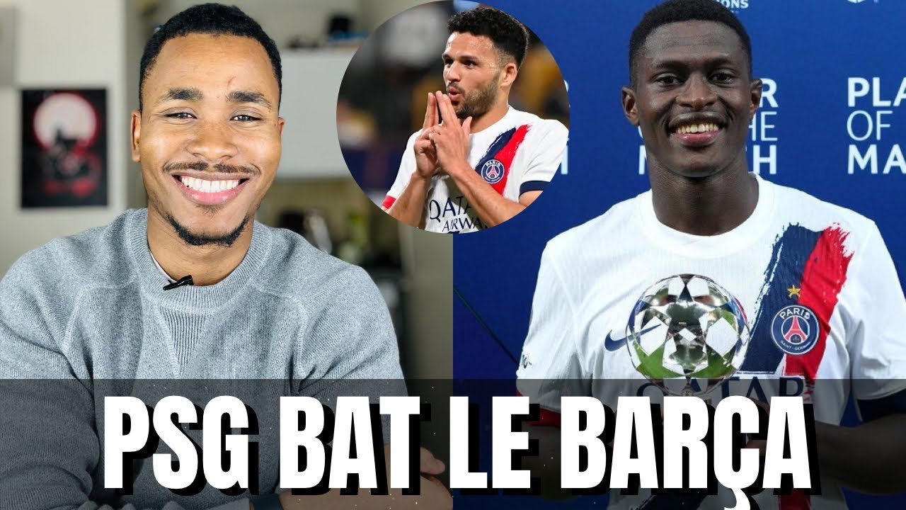 Le PSG bat le Barça (Barcelone 1-2 Paris Saint Germain) - YouTube
