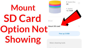 mount option not showing/sd card mount option not showing/mount sd card option not showing