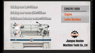 Metal Lathe Machine Overview: Rigid Bed Engine Lathe Features | Hoston CM6241/1000