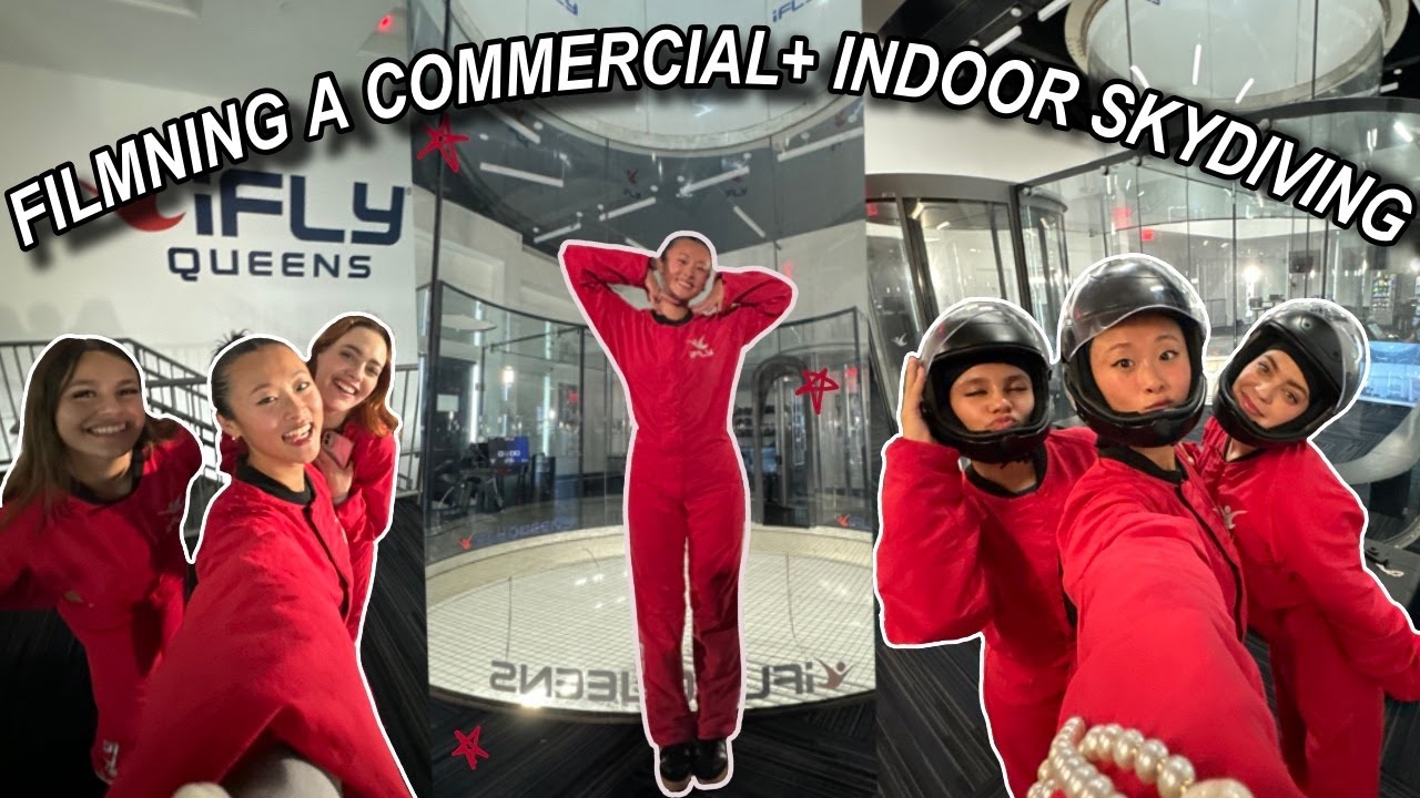 Filming a COMMERCIAL + Indoor SKYDIVING | day in my life vlog