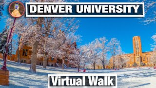 Denver University Campus Walking Tour  Walking Tours for Treadmill  4K City Walks Virtual Walk