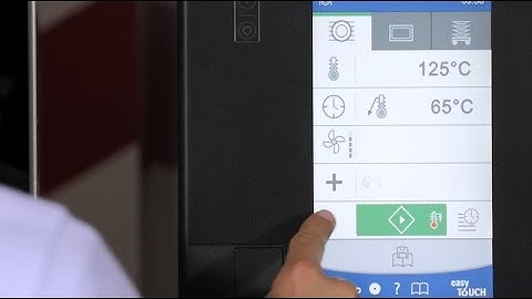 Regeneration à la carte with core temperature setting in the Convotherm 4 easyTouch °C