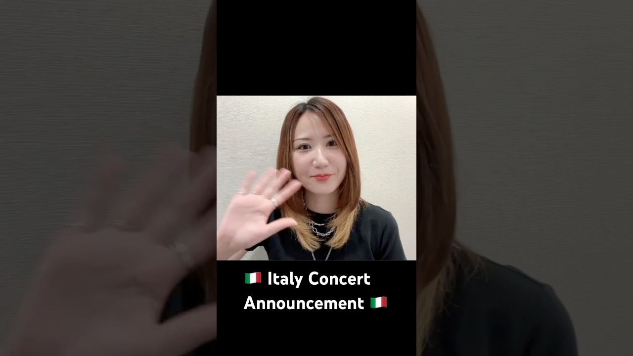 🇮🇹 Italy Concert Announcement 🇮🇹