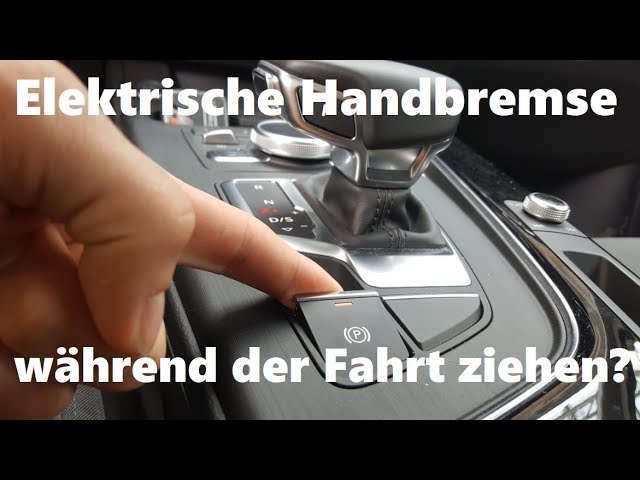 Electronic Parking Brake while Driving (Audi A4 2018) 