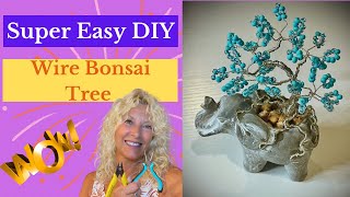 How to make a Wire Bonsai Tree - Mini Wire Tree, #wireart