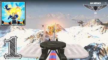 Air Defense 3D ✈️️  Gameplay walkthrough Level 1 - 10  Part 1  New Army Commander Game