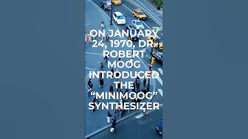 On January 24, 1970, Dr  Robert Moog introduced the “minimoog” synthesizer #shorts