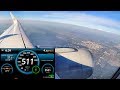 Takeoff from Kiev, Ukraine. Altitude and Speed Recording. Airbus A320