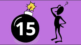 15 second Timer - Bomb - Purple Background