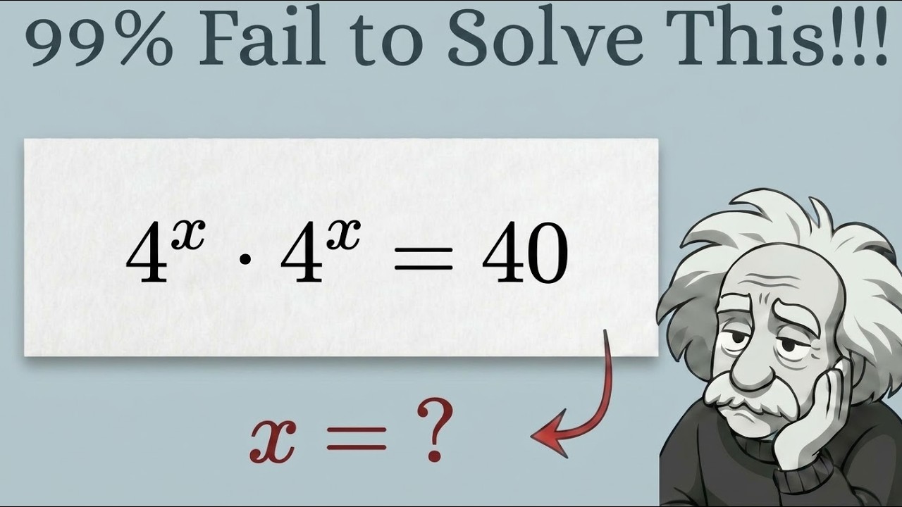 Very Nice Olympiad Math Exponential Algebraic Problem | Find the value ...