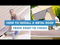 How to install a standing seam metal roof from start to finish