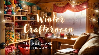 🎧 Craft Room Ambience: Cozy Winter Crafting | HD Studio Quality ASMR Sounds 🎧