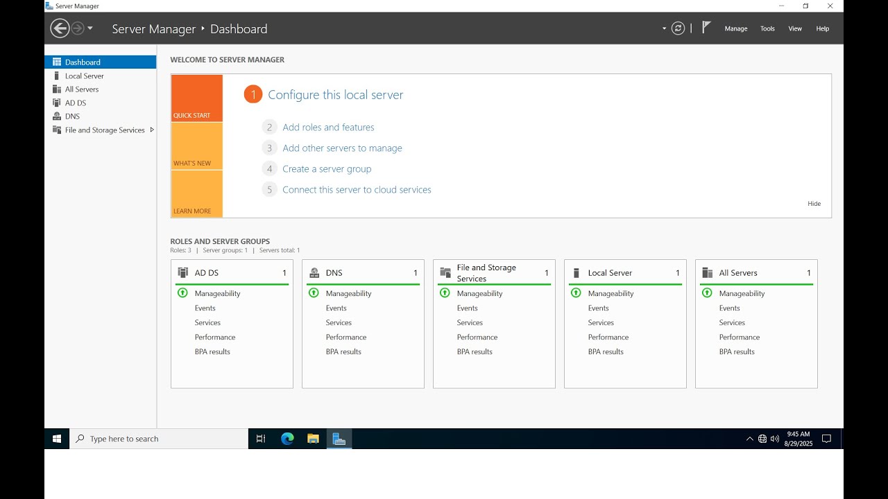 Join Computer Windows  to Server 2022 Domain Controller