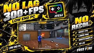 FREE OPTIMIZER OB55 UPDATED  300+FPS  ZERO LAG |  LAG FIX   | MSI × BLUESTACKS | FREE AIMOPT
