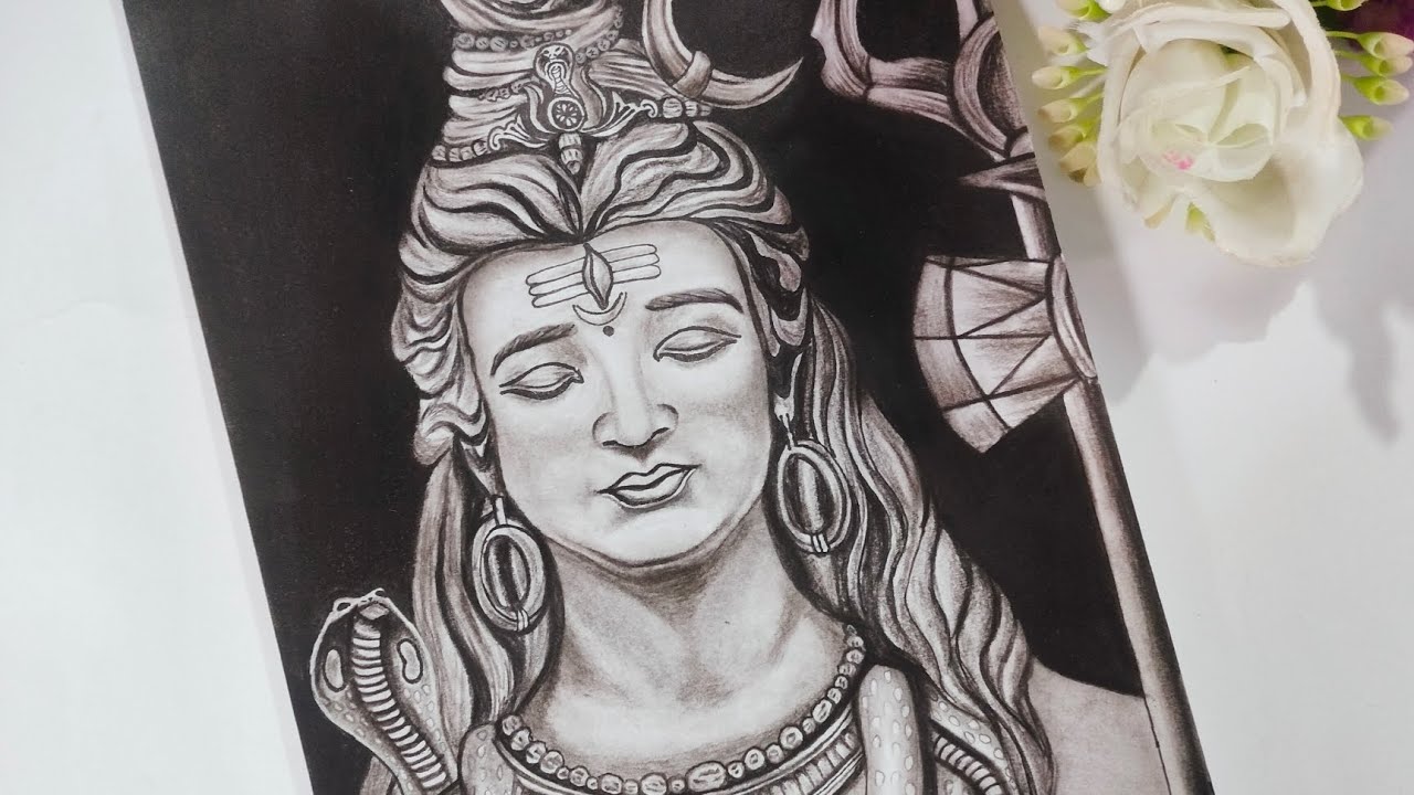 How to draw bholenath sketch || art tutorial || step by step|| …