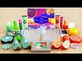 KIWI vs ORANGE SLIME Series3 Season Fruit Mix Satisfying Slime Videos city