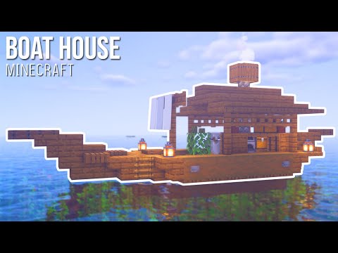 Minecraft : How to build a Boat House [ Small & Simple ]