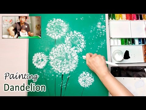 Dandelion Painting Techniques for Beginners | Easy Creative Art Projects