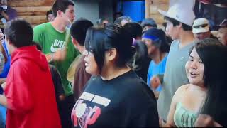 Marie Frank Potlatch Dancing - Northway, Alaska - August 12, 2011