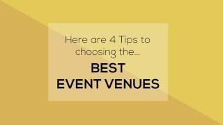 Event Venues Singapore | Corporate Event | Birthday Party | Choosing The Perfect Event Venue