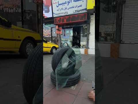 شکستن شیشه با شمع ماشین