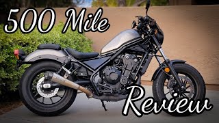 Honda Rebel 500 // 500 Mile Review