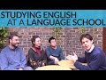 Studying english at a language school