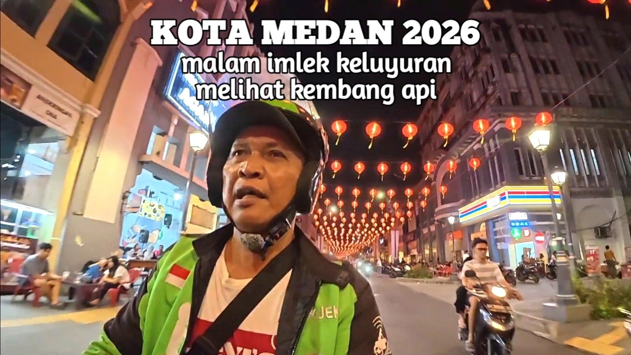 KERAMAIAN TENGAH MALAM MENJELANG TAHUN BARU IMLEK 2026 | MEDAN | MOTOVLOG.