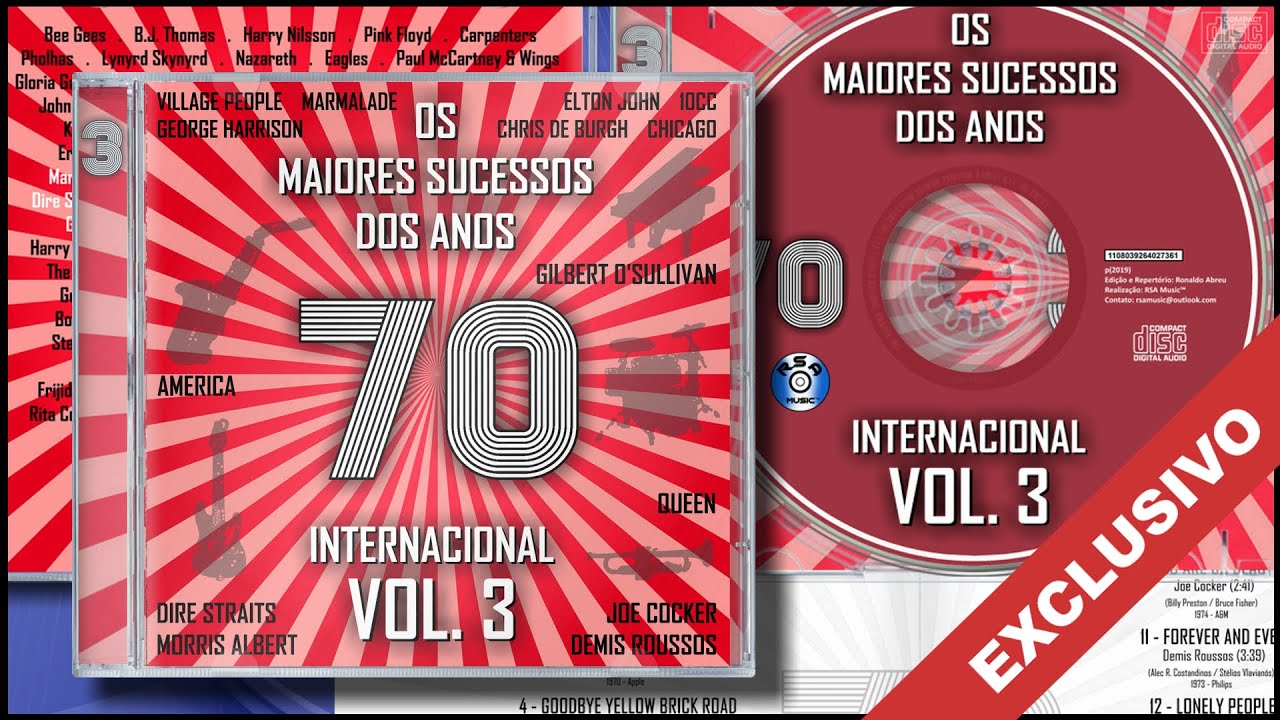 Os Maiores Sucessos dos Anos 70 Internacional Vol. 3 (2019) | CD