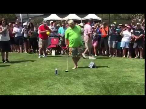 John Daly Smashes Ball off Beer Can at Monday After the Masters