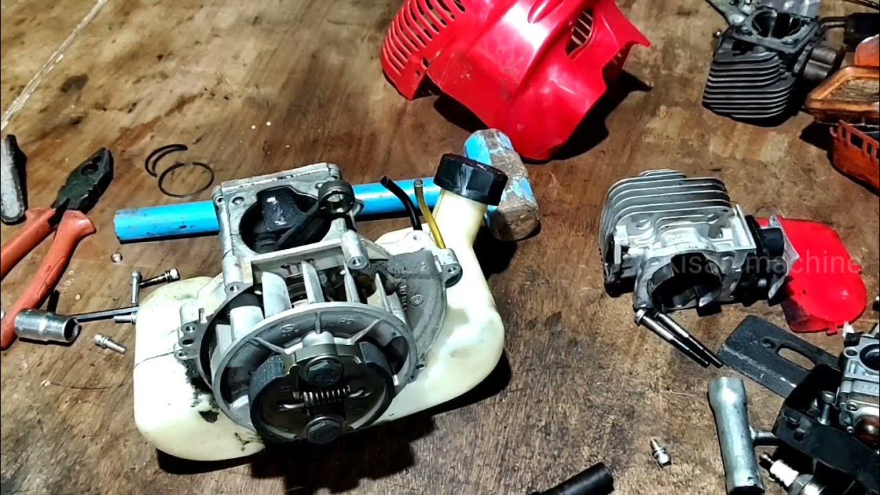 How To Repair Brush Cutter Repair In Hindi Manual Repair Starting Problems Grass Cutter