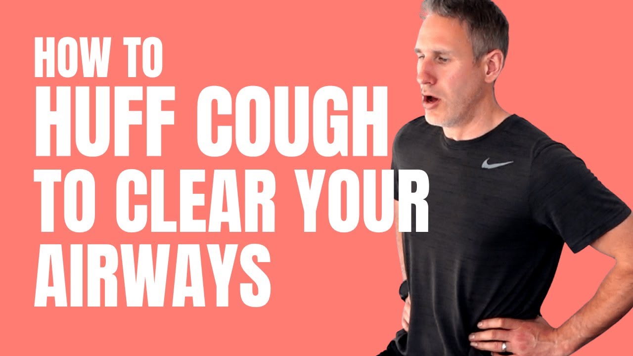 ⁣How to do the Huff Cough Breathing Technique to clear lungs, airways, secretions, sputum, phlegm