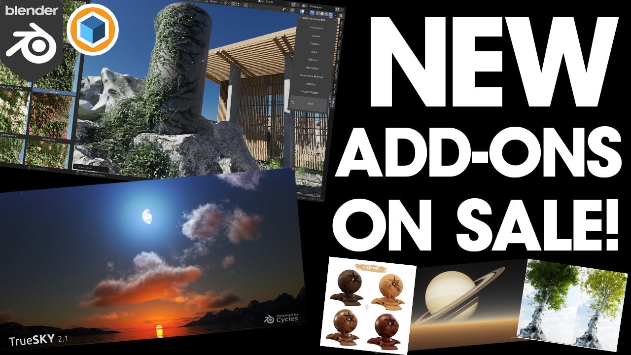 The NEW AND UPDATED Blender Add-Ons Currently on Sale!