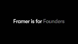 Framer Is For Founders