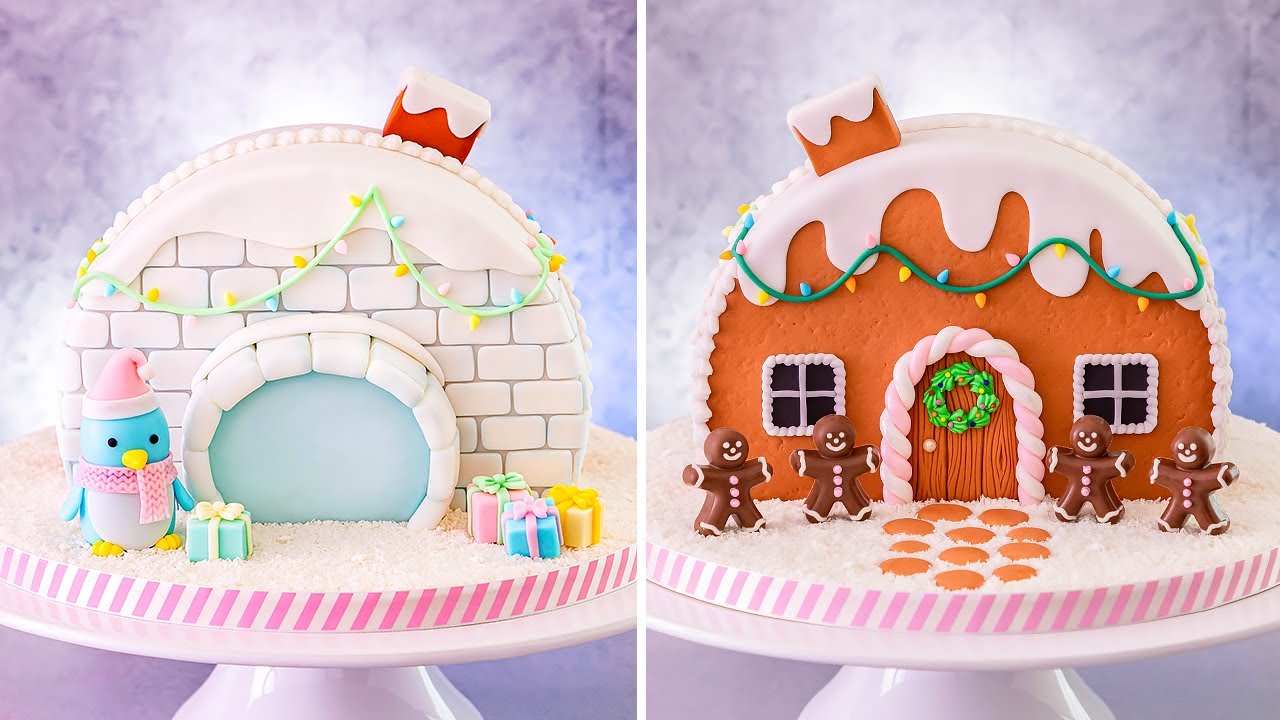 Мастер-класс по изготовлению двухстороннего рождественского торта