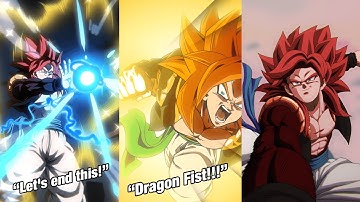 LR SSJ4 GOGETA SUPER ATTACKS, INTRO, COUNTER, ACTIVE SKILL & OST! (DBZ Dokkan Battle)