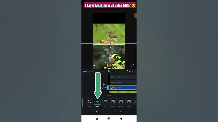 3 Layer Masking in VN Video Editor (Tutorial) #shorts #vnvideoeditor #shortvideo #editing #viral
