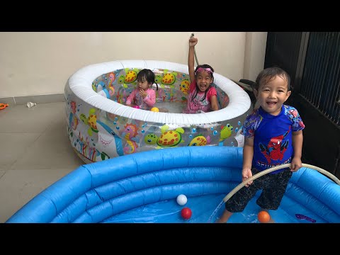 Main Di Mini Pool Bola Warna Warni Sambil Belajar Bahasa JEPANG | Mainan Anak Zara Cute
