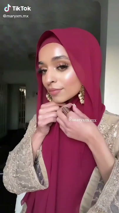 hijab style with earrings #eidhijabtutorial #earinghijab #hijabearing #partyhijabstyle #hijabstyle