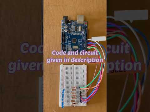 וִידֵאוֹ: פרויקט Arduino Uno Multi-LED: 8 שלבים