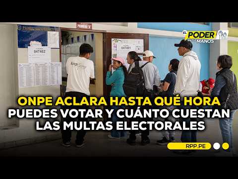 Did you arrive before 5 p.m.? ONPE explains when you can still vote